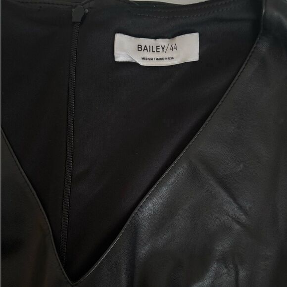 Bailey 44 Faux Leather Peplum Top - Picture 4 of 8